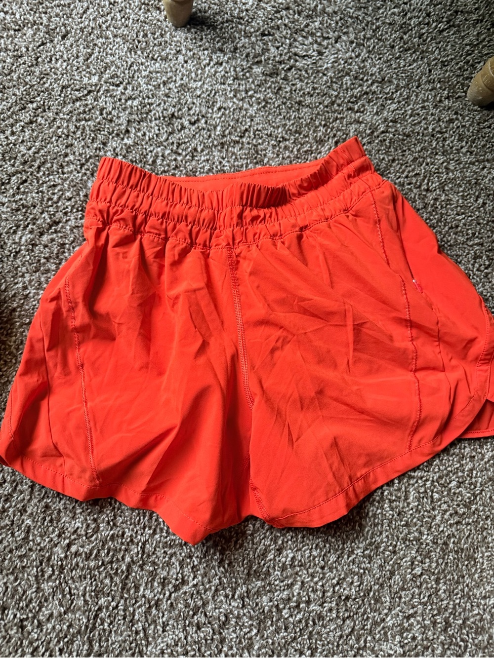 lululemon athletica Bright Orange Athletic Shorts